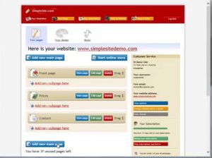 Конструктор сайта Simplesite